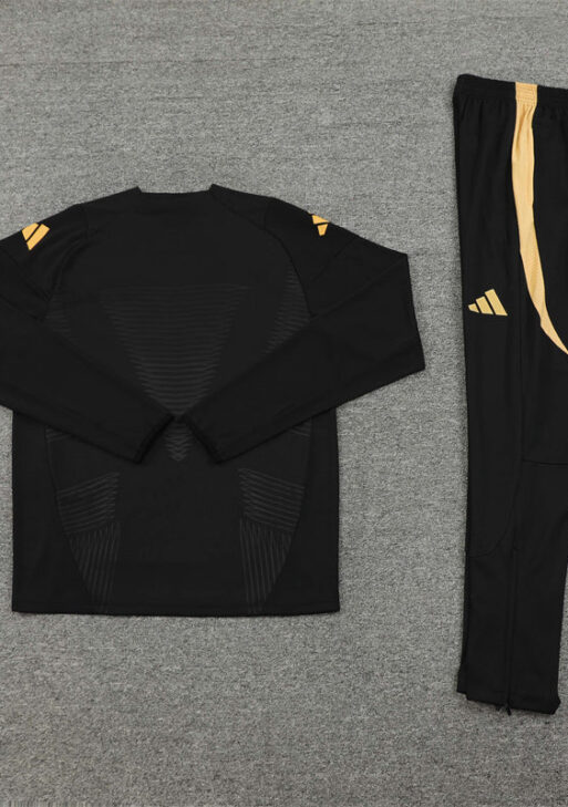 Real Madrid Black and Gold Tracksuit
