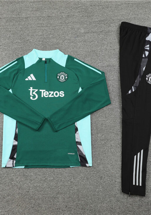 Manchester United Black and Green Tracksuit