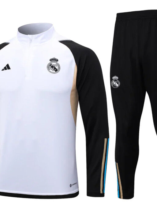 Real Madrid Black and White Tracksuit IV