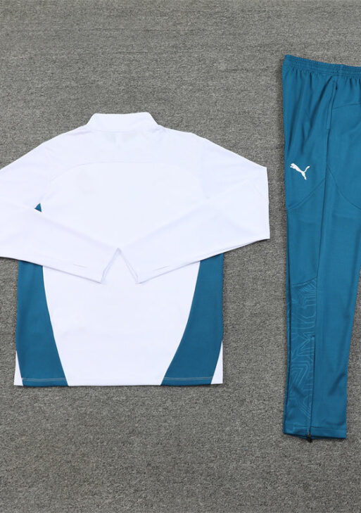 Olympique de Marseille Blue and White Tracksuit
