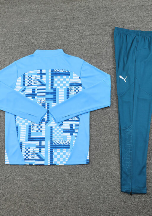 Olympique de Marseille Blue and Light Blue Tracksuit
