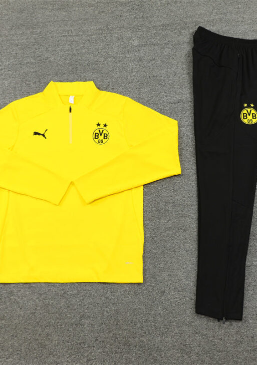 Borussia Dortmund Black and Yellow Tracksuit