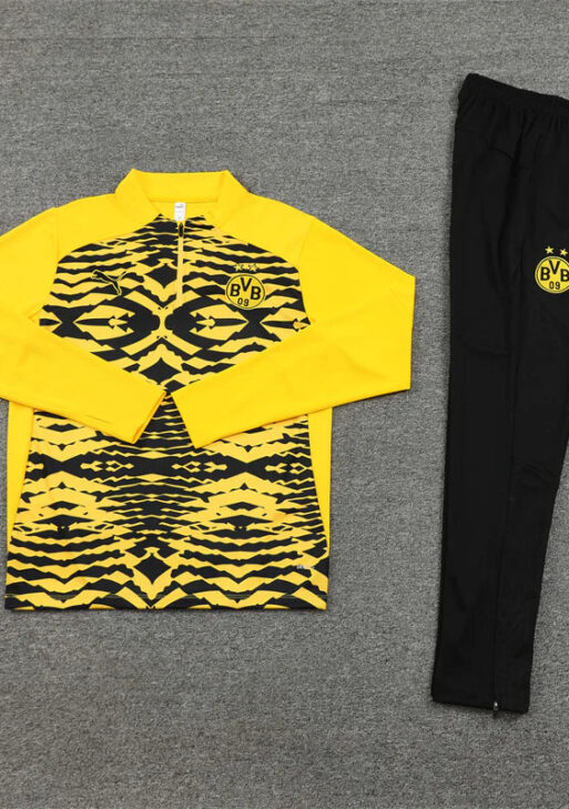 Borussia Dortmund Black and Yellow Tracksuit