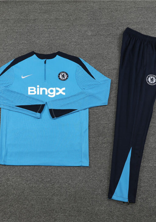 Chelsea Dark Blue and Light Blue Tracksuit