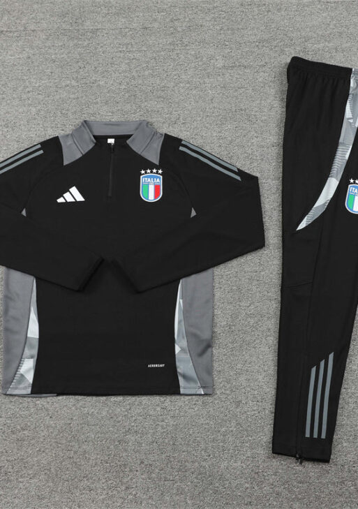Italy Black and Grey Tracksuit