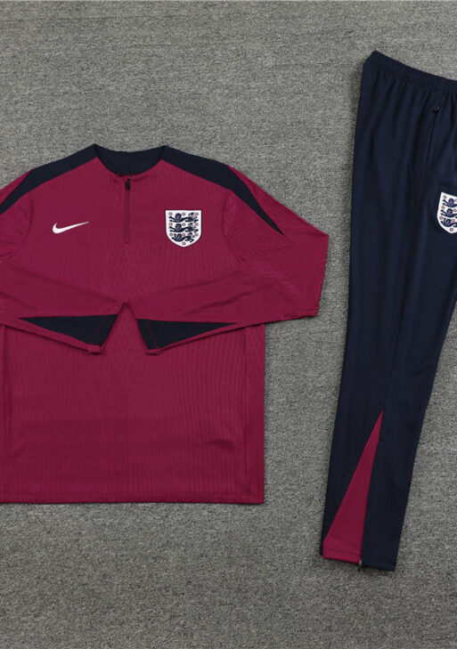 England Dark Blue and Dark Red Tracksuit