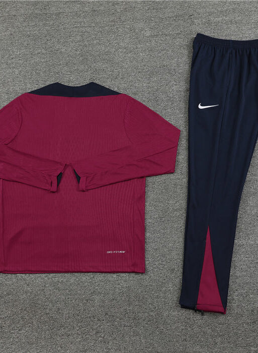 England Dark Blue and Dark Red Tracksuit