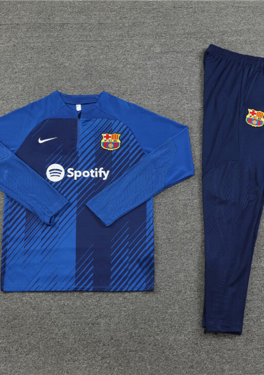 Barcelona Dark Blue and Blue Tracksuit