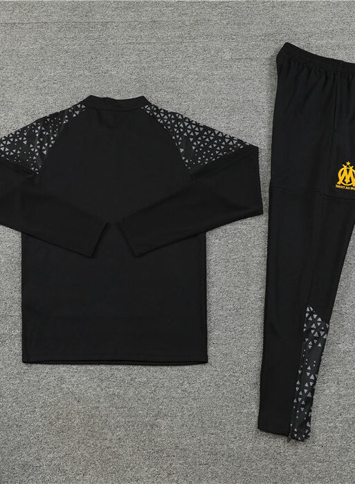 Olympique de Marseille Black Tracksuit