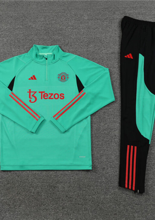 Manchester United Black and Mint Tracksuit