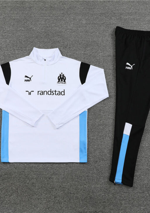 Olympique de Marseille Black and White Tracksuit
