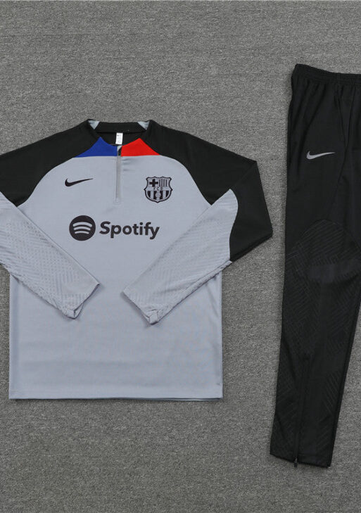Barcelona Black and Grey Tracksuit