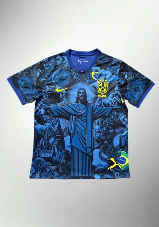 Brazil "Jesus" Navy Blue Limited Jersey