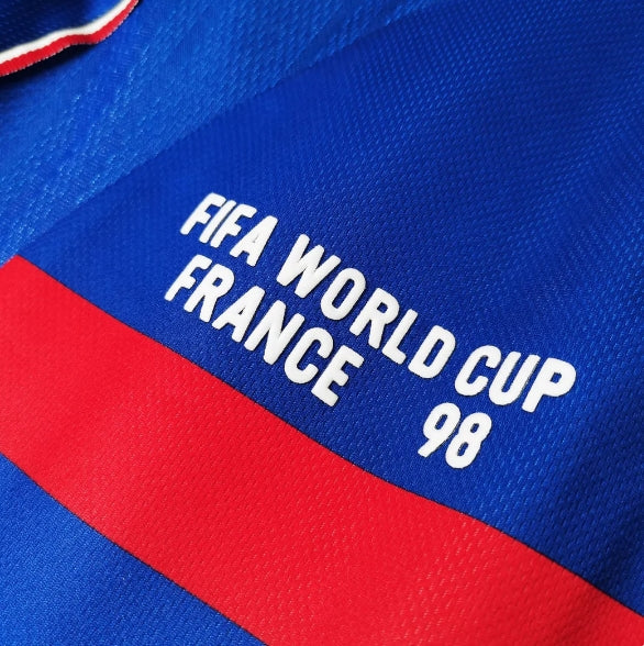 France Retro 1998 World Cup Home Jersey - Image 2