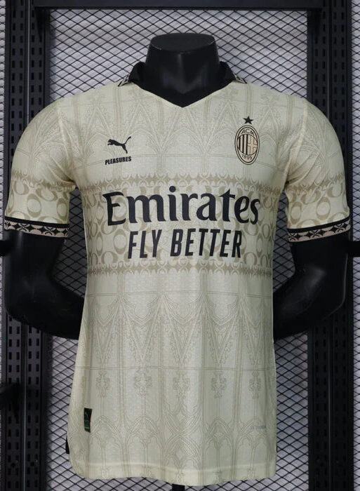 AC Milan 2023/2024 Fourth Kit Beige