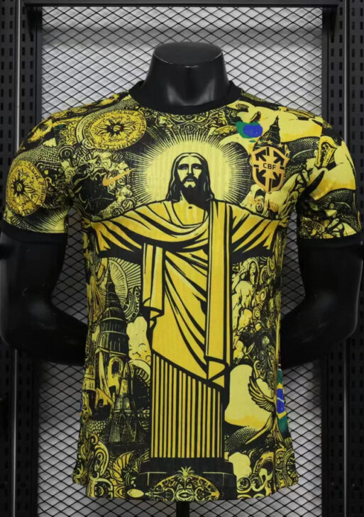 Brazil "Jesus" Yellow Limited Jersey