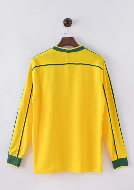 1998 Retro Brazil Home Jersey Long Sleeve