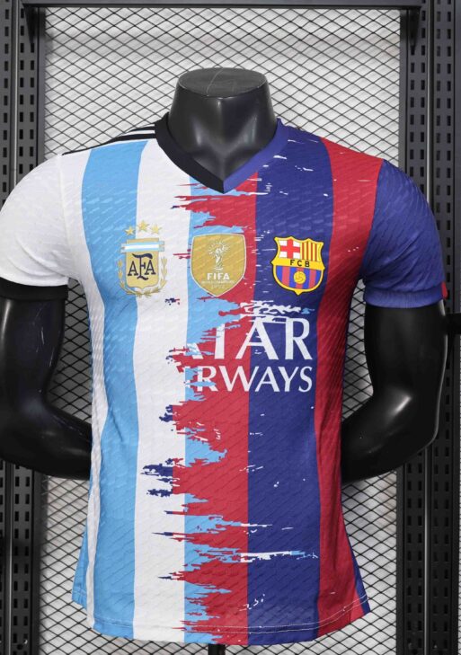 Messi 10 Barcelona-Argentina Limited Jersey