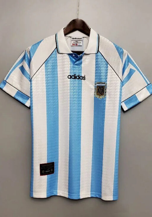 1996 Retro Argentina Home Jersey