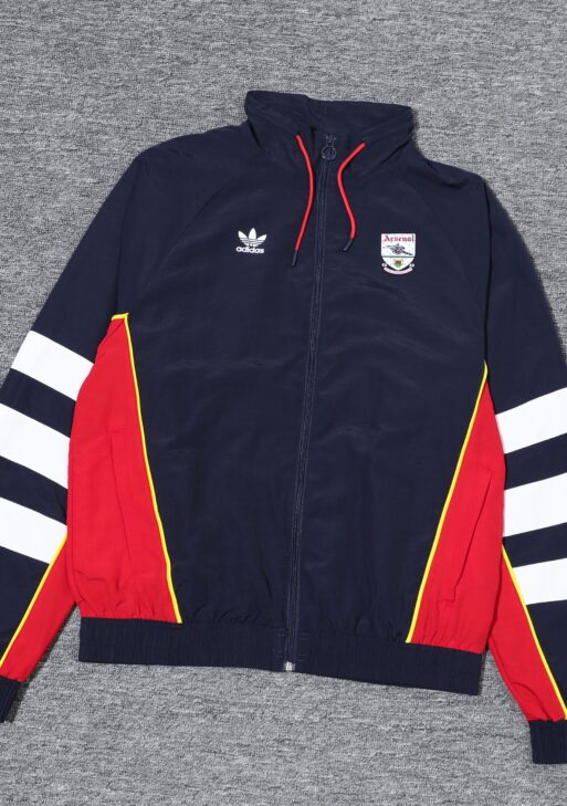 Arsenal Dark Blue and Red Retro Jacket