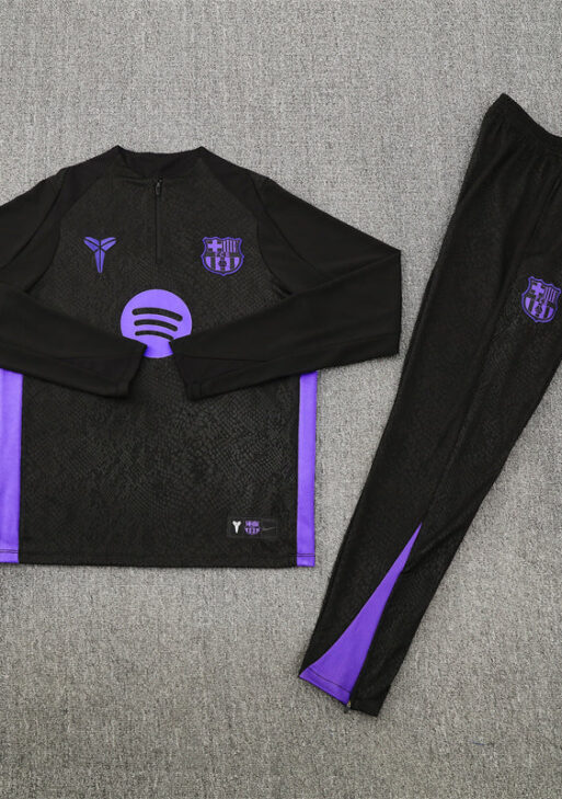 2025/2026 Barcelona Black and Purple Tracksuit