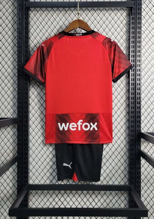 2023/2024 AC Milan Home Jersey Kids Size