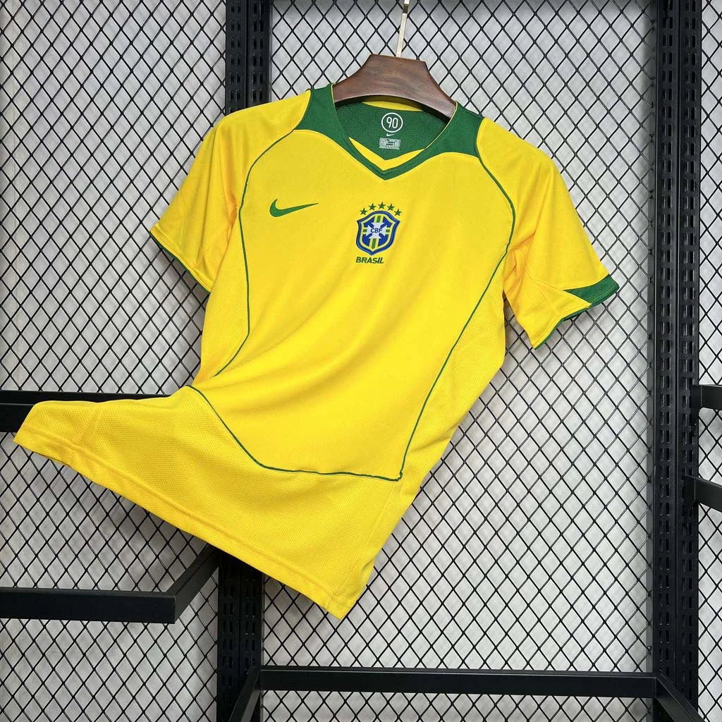 2004 Retro Brazil Home Jersey - Image 2