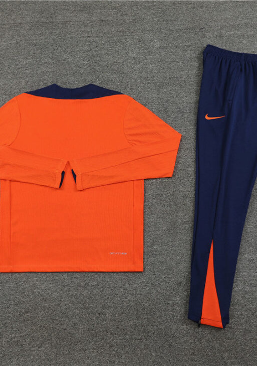 Netherlands Orange and Dark Blue Tracksuit