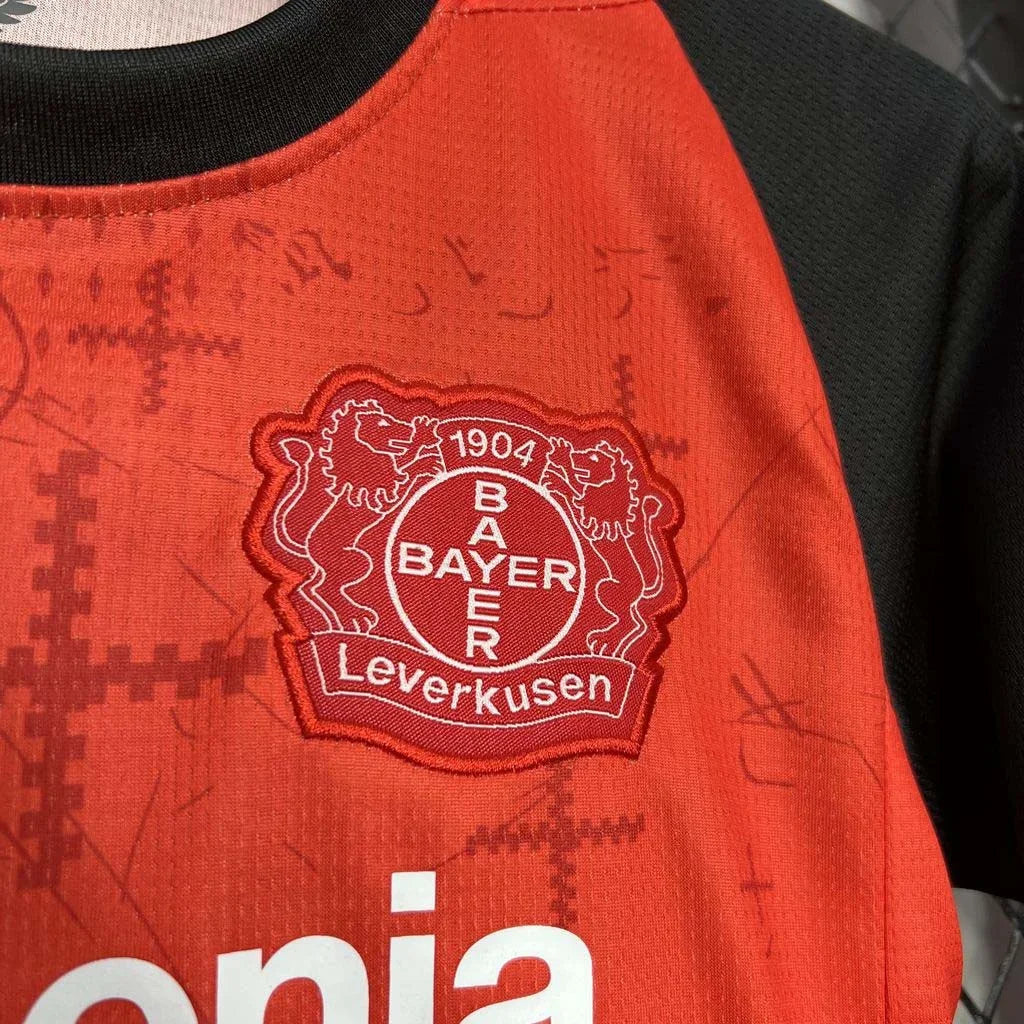 2024/2025 Leverkusen Home Kit Kids Size - Image 3