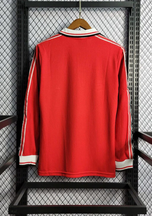1998/1999 Retro Manchester United Home Jersey Long Sleeve