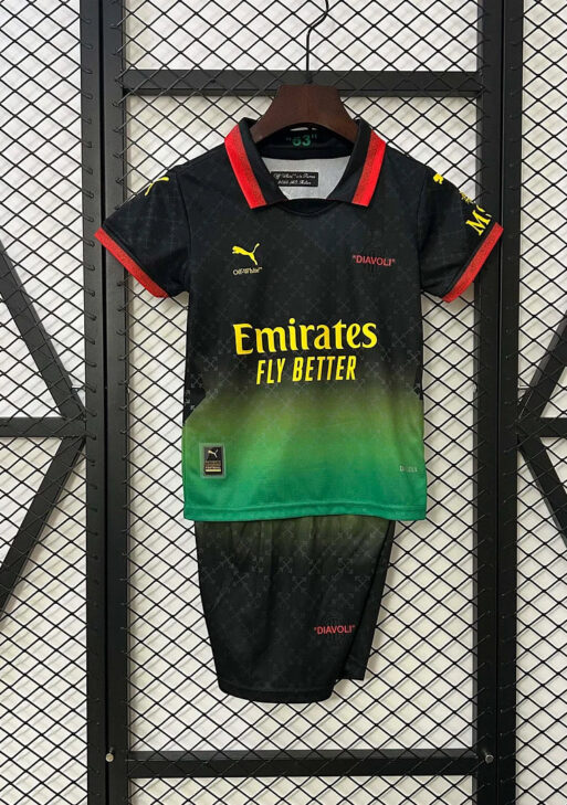 2024/2025 AC Milan X Off White Limited Jersey Kids Size