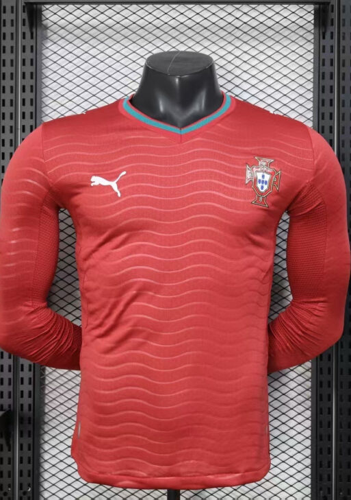 2026 Portugal Home World Cup Kit Long Sleeve Player Version