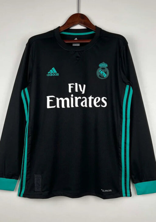 2017/2018 Retro Real Madrid Away Jersey Long Sleeve