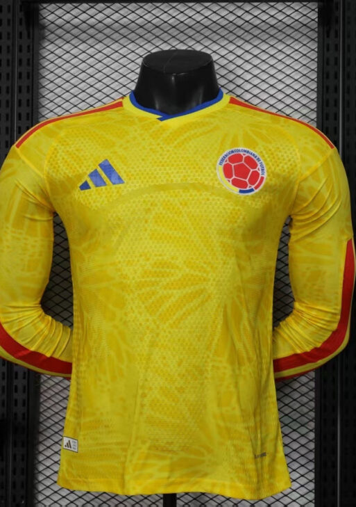 2026 Colombia Home World Cup Kit Long Sleeve Player Version