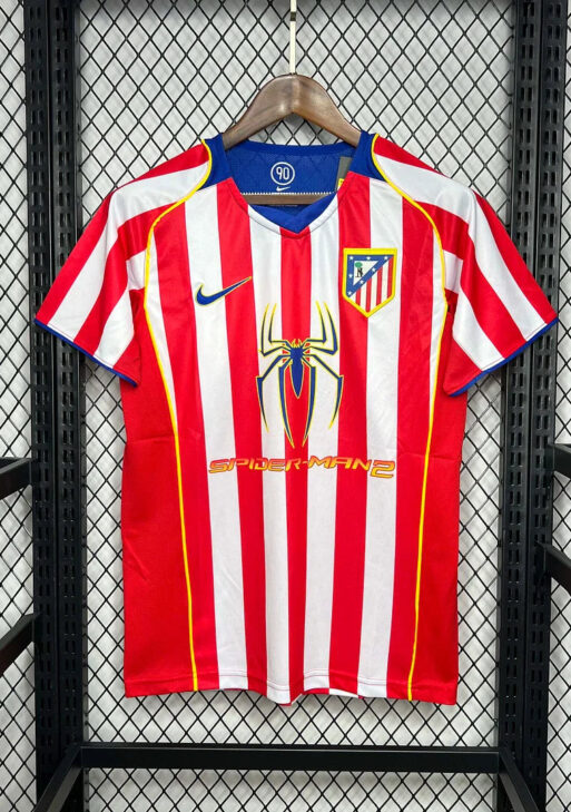 2004-2005 Retro Atletico Madrid Home Jersey
