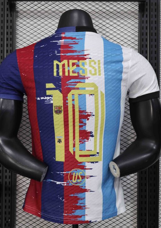 Messi 10 Barcelona-Argentina Limited Jersey