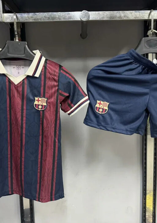 Barcelona 2025/2026 125th Anniversary Limited Jersey Kids Size