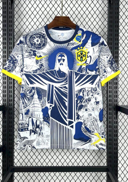 Brazil "Jesus" Blue Limited Jersey