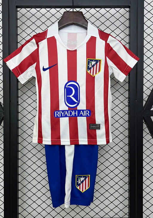 2025/2026 Atletico Madrid Home Kit Kids Size