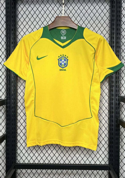 2004 Retro Brazil Home Jersey