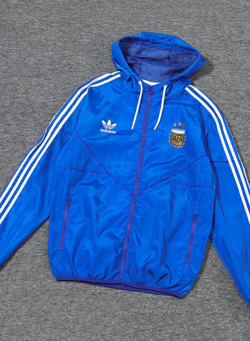 Argentina Blue and Dark Blue Windbreaker