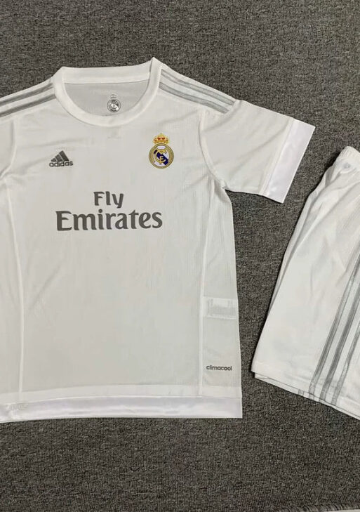 2015/2016 Retro Real Madrid Home Jersey Kids Size
