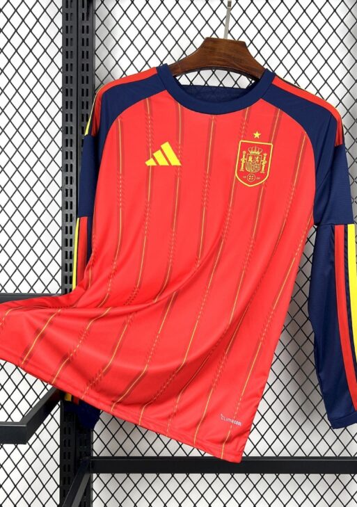 2026 Spain Home World Cup Kit Long Sleeve Fan Version