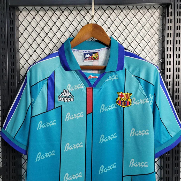 1995-1997 Retro Barcelona Away Jersey - Image 2