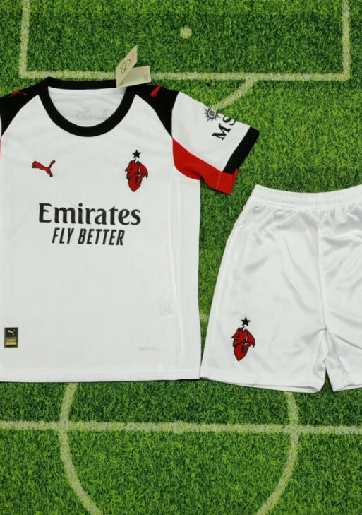 2025/2026 AC Milan Away Kit Kids Size