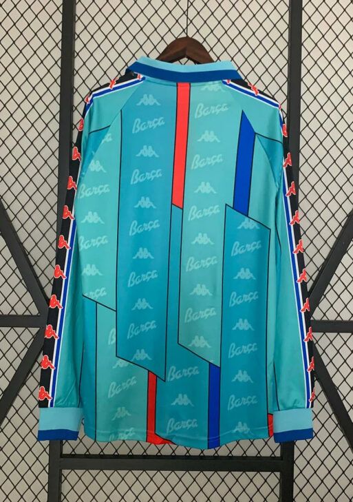 1995-1997 Retro Barcelona Away Jersey Long Sleeve