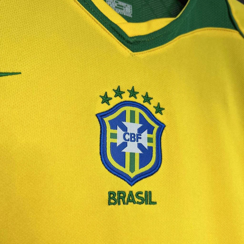 2004 Retro Brazil Home Jersey - Image 4