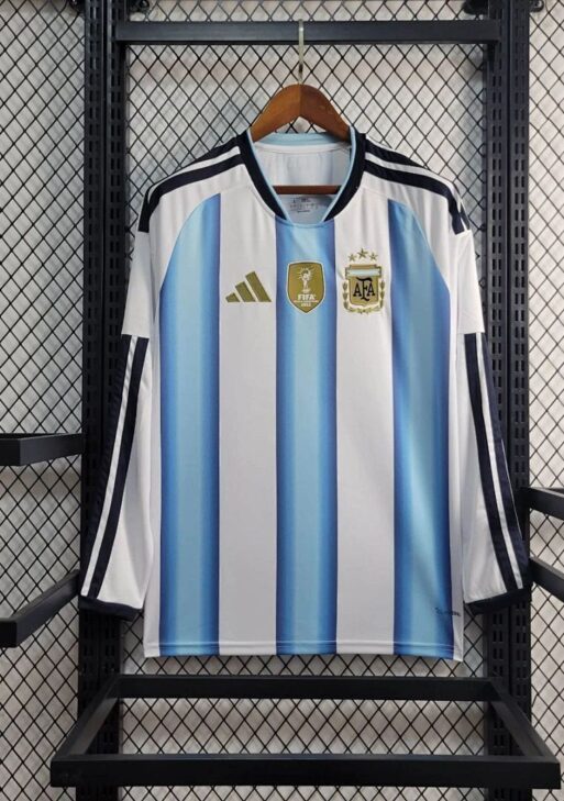 2026 Argentina Home World Cup Kit Long Sleeve Fan Version