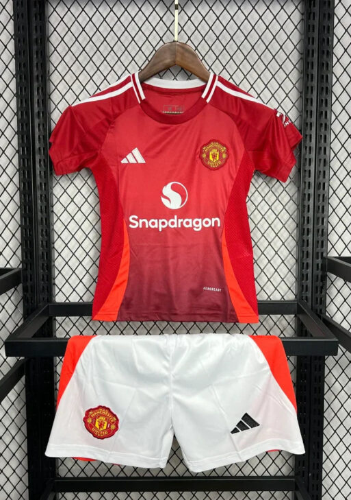 2024/2025 Manchester United Home Kit Kids Size