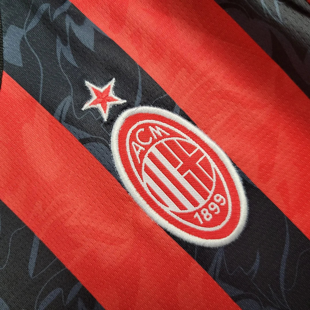 2025/2026 AC Milan Home Kit Kids Size - Image 3